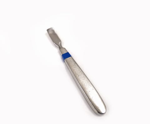 Farabeuf Periosteal Elevator In White Background. Medical Surgical Instrument Using In Hospital For Orthopedic Case.