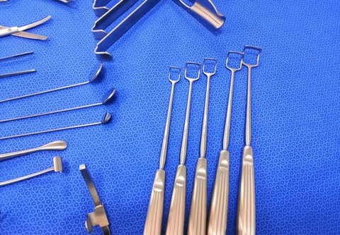 Closeup Image Of ENT Surgical Instruments - Disector Frontotemporal