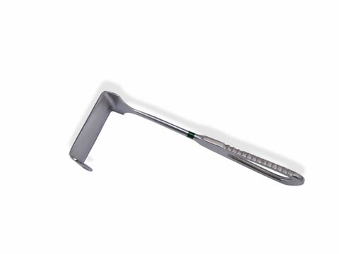 Closeup Image Of Medical Surgical Morris Retractor In White Background