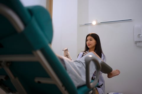 Pregnant woman visit doctor for medical examination