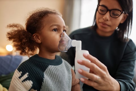 Mascarilla aerosol pediátrica para oxigenoterapia infantil