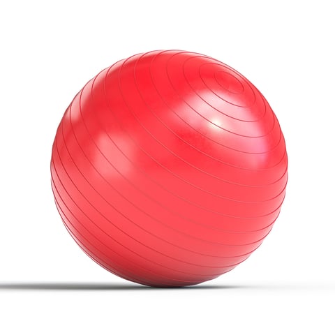 Pelota para ejercicio 500 gramos roja