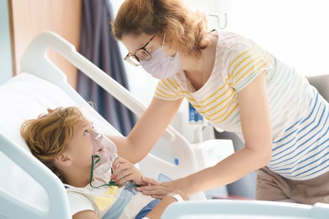 Mascarilla multivent pediátrica para oxigenoterapia infantil