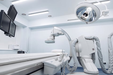 Angiograph machine in a modern medical facility