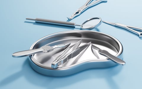 Scalpel, hemostatic forceps and so on surgical tools