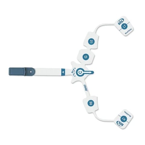Diagram showing a user experience flow with connected icons and a belt-like interface element on the left side