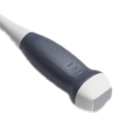 Stylus pen with dark gray grip and white eraser tip on white background