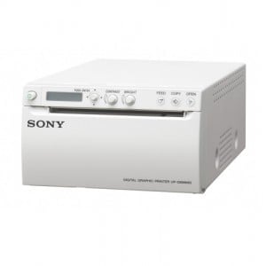 Sony UPP-110S thermal medical printer with digital display and control buttons on top